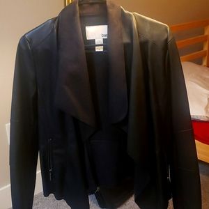 Barr 3 faux leather cardigan